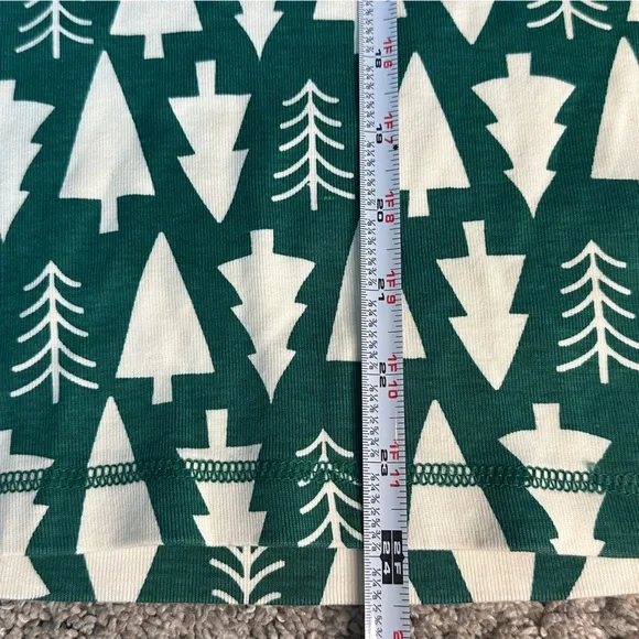 Hanna Andersson Christmas tree pajama long John Large PJ’s Jammies organic adult - Picture 13 of 16
